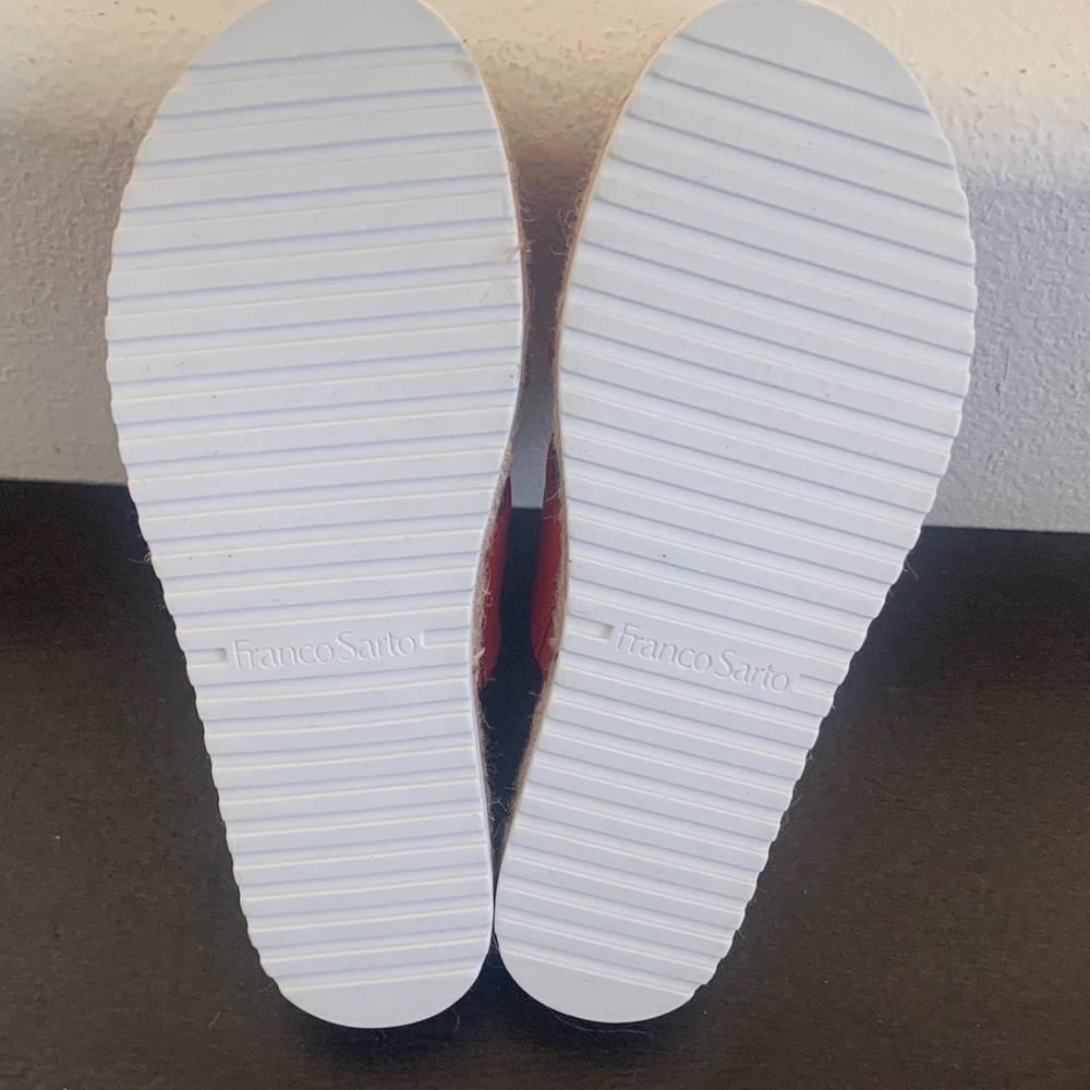 Franco Sarto orange Leather Slide Espadrille Sandals - Picture 5 of 8